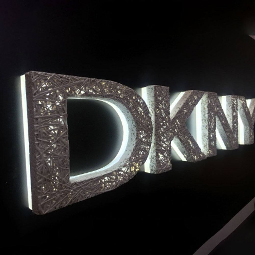 3D Relief Aluminum Metal Letters