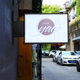 Metal Rectangular Light Box Illuminated Exterior Sign