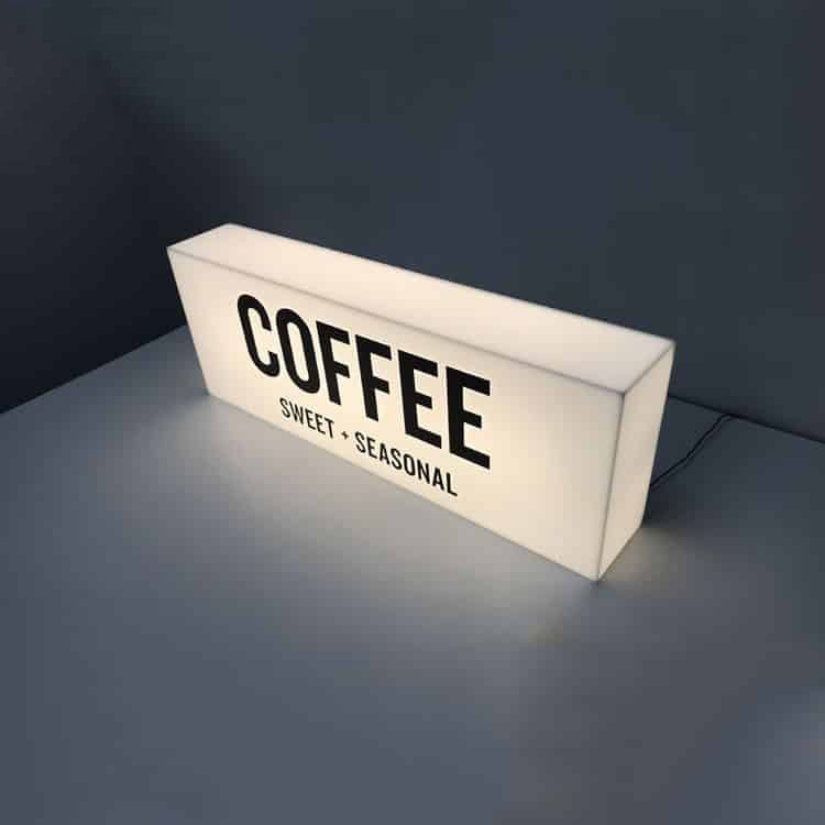 Full Acrylic Light Box Borderless Box Signage Store Front Advertising