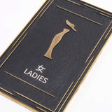 ADA-Compliant Aluminum Oxide Braille Restroom Door Plaques