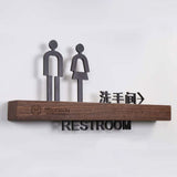 Anti-Microbial Aluminum Oxide Restroom Door Plaques with Sealed Edges