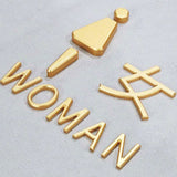 Impact-Resistant Aluminum Oxide Restroom Baby Station Markers
