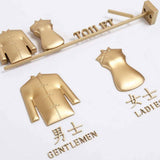 Powder-Coated Aluminum Oxide Restroom Cleaning Schedule Holders