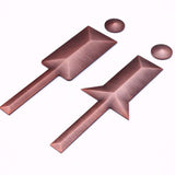 Anti-Condensation Aluminum Oxide Restroom Mirror Adjacent Plaques