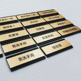 Antimicrobial Aluminum Office Restroom Identification Plates