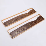 Thermal-Regulating Wooden Directional Signs with Oxide Layer