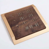 Slip-Resistant Aluminum Oxide Wood Poolside Signage