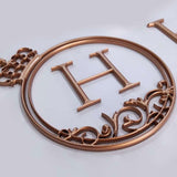 Antique Patina Brass Building Identification Plaques