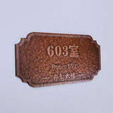 Luxury Anodized Aluminum Floral Emblem Door Plaques