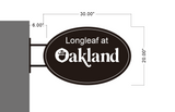 Longleaf at OakLand Non-illumianted Box Sign (Logo Digital Printed)
