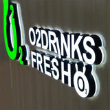 3D Letter Signs Outdoor Illuminated Acrylic Channel Letter