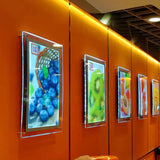 A0 Light Box Sign LED Illuminated Crystal Lightbox