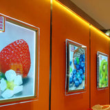 A0 Light Box Sign LED Illuminated Crystal Lightbox