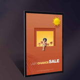 A4 Light Box Sign with Aluminum Magnetic Frame