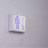Aluminum LED Sign Brushed Metal Door Number Light Box