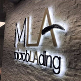 Backlit Building Sign Channel Letter for Exterior Use