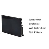 Black SEG Extrusion Aluminum Profile Frame for Light Box