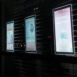 Clear Light Box LED Illuminated Interior Acrylic Sign