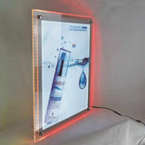 Crystal Light Box Sign Illuminated Interior Advertising