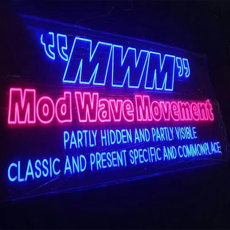 Custom Neon Sign Illuminated Interior Lighting Decoration