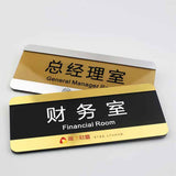 Door Plaques Office Room Slider Aluminum Signage