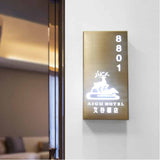 Electroplate led Sign Custom Metal Number Signage