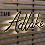 Halo-lit Channel Letter Sign Exterior lit Up Signage