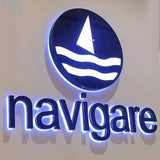 Halo-lit Channel Letter Sign Exterior lit Up Signage