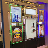 Hanging Crystal Light Box LED Display Sign for Interior