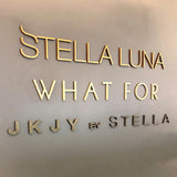 Indoor Business Sign Gold SS Flat Cut Letter Signage