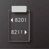 LED Acrylic Sign Edge Lit Wall Hotel Room Number Plaque