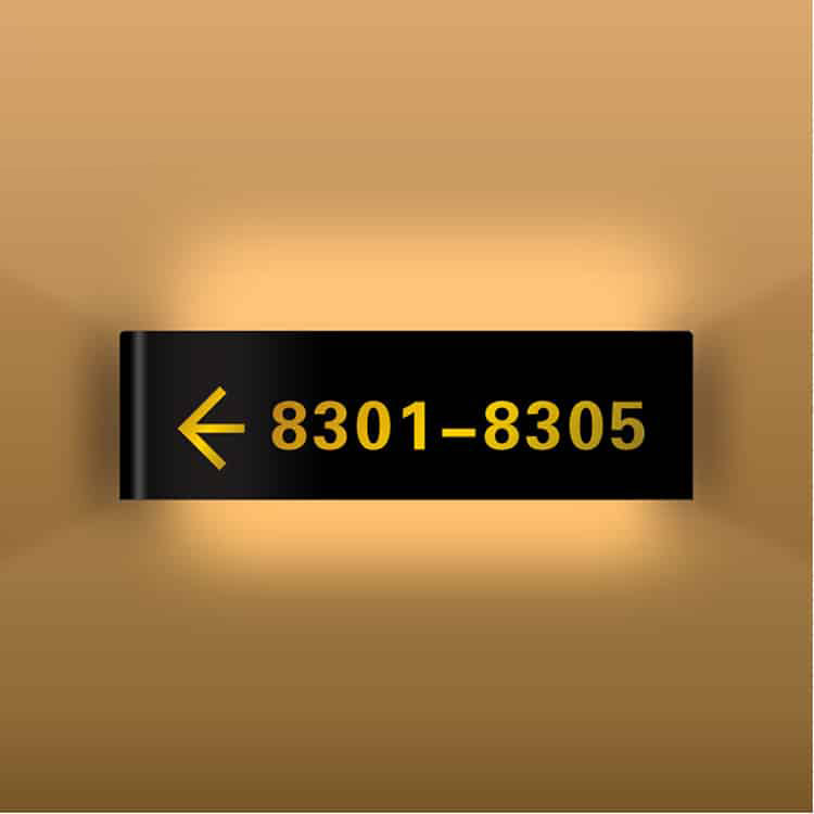 LED Door Sign Illuminated Indoor Wayfinding Signage – FastMetalSign