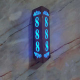 LED Door Signs Lighted House Numbers Backlit Signage