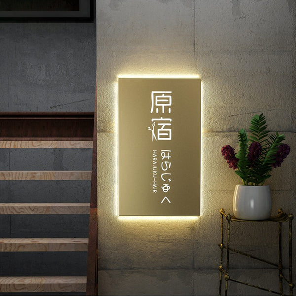 LED Metal Signs Illuminated Store Name Plate Signage – FastMetalSign