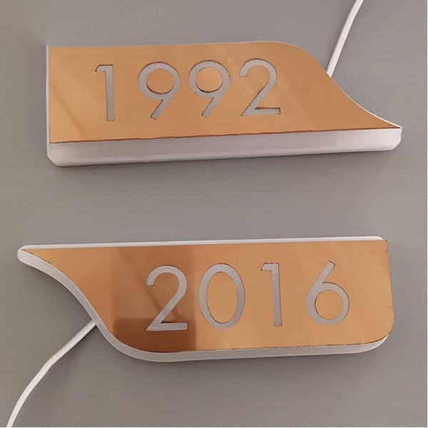 LED Room Sign Gold Stainless Steel Door Nameplate – FastMetalSign