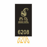 LED Room Sign Wall Projective Number Light Box