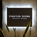 LED Store Sign Backlit Metal Room Number Light Box