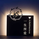 LED Store Sign Backlit Metal Room Number Light Box