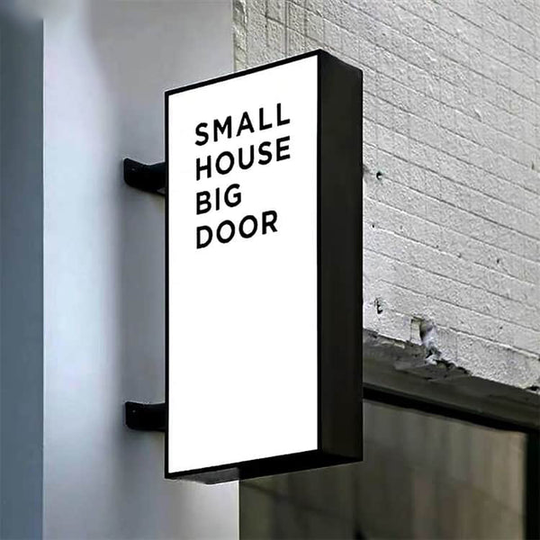 LED Light Box Signages Wall Mount LED Projecting Sign – FastMetalSign