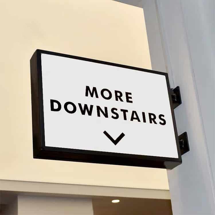 LED Light Box Signages Wall Mount LED Projecting Sign – FastMetalSign
