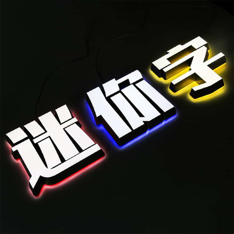 Mini Led Letter Exterior Illuminated Acrylic 3D Sign – FastMetalSign