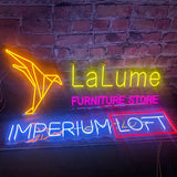 Neon Sign Board Illuminated Exterior LED Signage