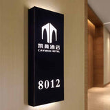 Number Light Box LED Illuminated Wayfinding Door Sign