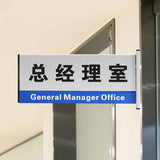 Office Door Plaques Internal Room Sign Aluminum Nameplate