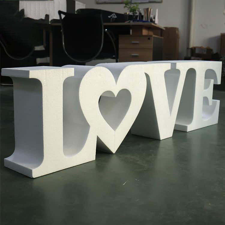 Pvc Letters Signs PVC Letter Non-illuminated Sign White Free-standing Letters – FastMetalSign