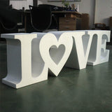 PVC Letter Non-illuminated Sign White Free-standing Letters