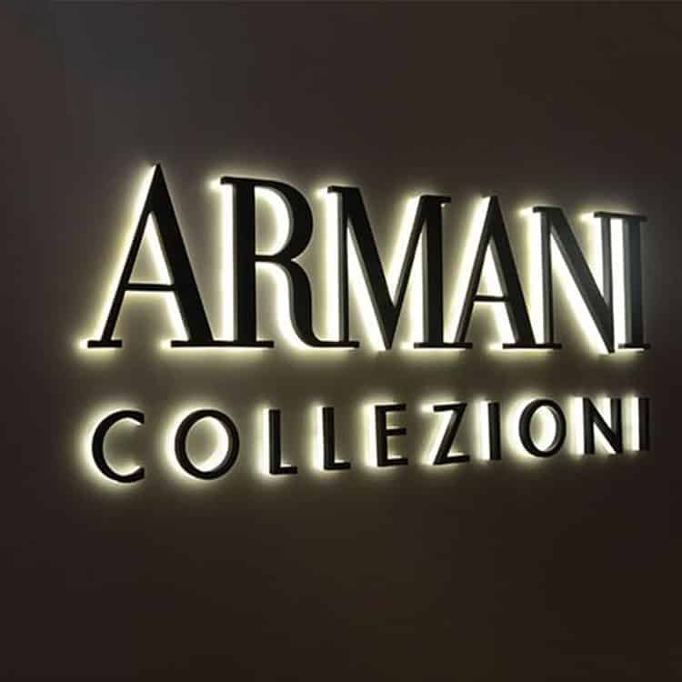 Reverse Led Signage Reverse Channel Letter LED Acrylic Exterior Signage – FastMetalSign