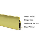 SEG Extrusion Gold Aluminum Profile for Fabric Light Box