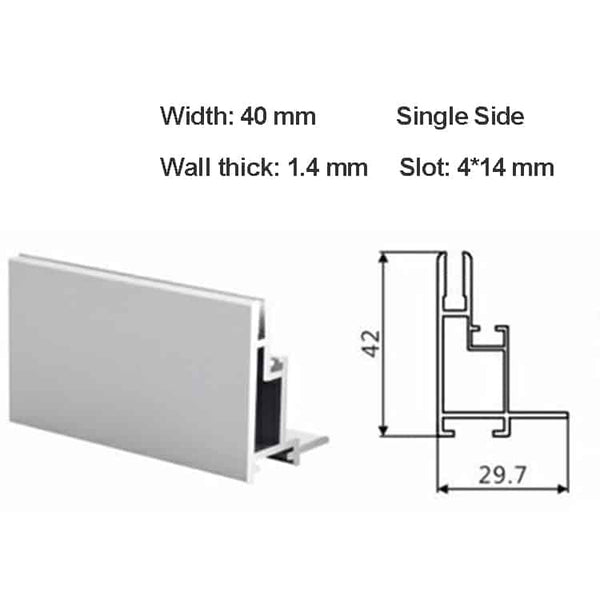 SEG Profiles Aluminum Alloy Frame for Fabric Light Box Sign – FastMetalSign