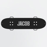 Skateboard Metal Lighted Wall Art with Custom Name Personalized Metal Skateboard Sign